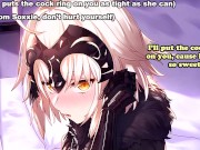 Preview 4 of Fate Gauntlet Part 3 - JOI - Jeanne Alter Busts Your Balls... Literally! (Femdom, CBT, Feet)