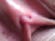 Preview 6 of Cum twice in tight pussy and clean up after himself. Creampie eating. Close-up.