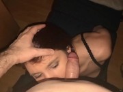 Preview 6 of A small submissive cocksucker gives me a blowjob and I cum profusely in her mouth