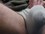 Preview 5 of 10+ MINUTE HOT SOLO MALE MASTURBATION, Watch my FAT COCK come out, I Stroke it for you as I MOAN