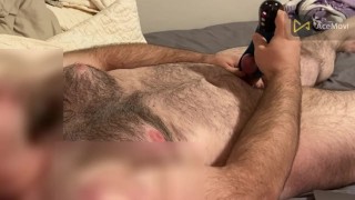 Vibrator in My Ass + Vibrating Glans Toy = INTENSE Orgasm & Cumshot!!