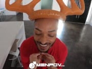 Preview 4 of MenPov Horny Hunks Love Sweaty Intense Sex On Christmas