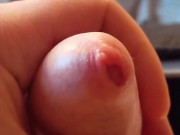 Preview 6 of Extreme Close-up Shots & Gentle Playing With Small Cock Leads To Week-long Cum From Tight Foreskin