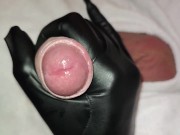 Preview 2 of Very gentle girl handjob in gloves