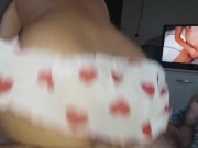Preview 6 of fucking his dick ejaculated i wanted more dick so i jumped hard watching porn🍆🍑🤤💦