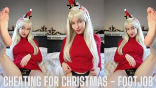 Cheating for Christmas - Footjob