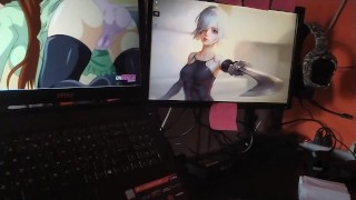 I masturbate watching hentai on 2 screens