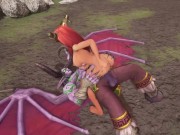 Preview 3 of Hot redhead elf rides Illidan Stormrage | Warcraft Parody