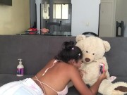 Preview 6 of I suck my teddy bear's dick