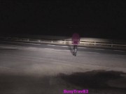 Preview 6 of street whore pink slut public outdoor flashing exposed compilation