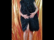 Preview 1 of Take off my furry coat and show booth holes for you. Tik tok, teaser