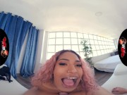 Preview 2 of VRLatina - Super Hot Black Latina Tina Fire Big Tit Sex VR