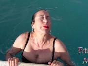 Preview 6 of Worship my perfect body and feet before watch me swim and teasing you - Mature Hot Mommy -