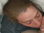 Preview 2 of Heather Kane Milks Cock under the Covers in 4K!!