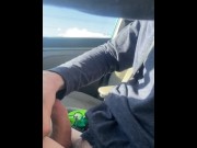 Preview 1 of Long piss in my girlfriend’s car while driving