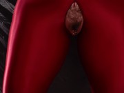 Preview 5 of MILF StepMother seduce you in spandex, showing hairy pussy. Dirty talk teasing by curvy hot Arya
