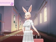 Preview 1 of Haru's secret life Chapter #1 sexy furry bunny [Full Gallery hentai game] Beastars