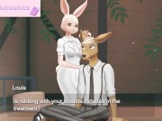 Preview 5 of Haru's secret life Chapter #1 sexy furry bunny [Full Gallery hentai game] Beastars