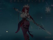 Preview 1 of Genshin Impact Rosaria Extreme Thicc Version by Tedom and XCGames Showcase