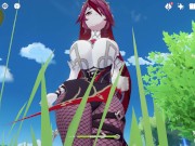 Preview 6 of Genshin Impact Rosaria Extreme Thicc Version by Tedom and XCGames Showcase