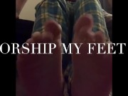 Preview 3 of Worship My Feet! Foot Fetish Tease