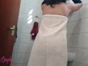 Preview 1 of stepbrother couldn't resist seeing me in the shower and came inside my pussy. Creampie