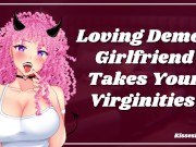 Preview 1 of Loving Demon Girlfriend Takes Your Virginities [erotic audio roleplay]