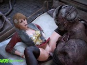 Preview 3 of Kate Denson and The Trapper fuck on a hospital bed! (Dead by Daylight)