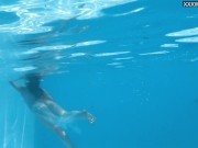 Preview 6 of Swimming pool underwater naked babe Bonnie Dolce