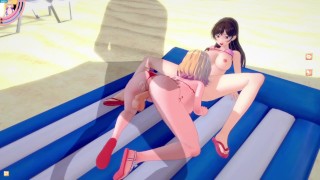 Chizuru Ichinose gets fucked inside a pool (Rent A Girlfriend Hentai)