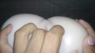 how delicious it feels to touch her soft and beautiful pussy sex doll