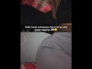 Preview 3 of German Gym Girl wants to fuck old friend on Snapchat