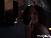 Preview 3 of Romy Indy Sexy Ebony Babe With Big Ass Striptease