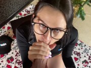 Preview 3 of AnnyGrace - Juicy Blowjob and Hot Fuck In Doggy, Cum On Face. Special Gift for New Year!