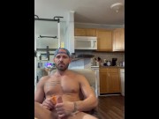 Preview 1 of Uncut Cumshow with stud