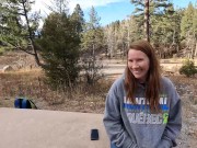 Preview 2 of Blowjob in a public campground after a hike