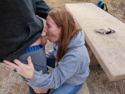 Preview 4 of Blowjob in a public campground after a hike