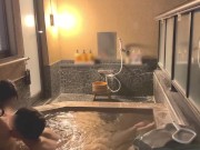 Preview 4 of First hot spring trip♡SEX in a stylish open-air bath at night♡Japanese amateur hentai