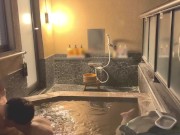 Preview 6 of First hot spring trip♡SEX in a stylish open-air bath at night♡Japanese amateur hentai