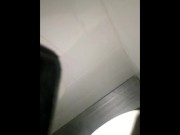 Preview 1 of MCT: Sucking and fucking a guy in toilet while my man is waiting at the bar. Cumming all over me.