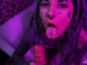 Preview 4 of "Sex in Ultraviolet" blowjob - part one _ Marseline_