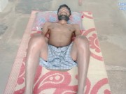 Preview 2 of Rajeshplayboy993 lie down, masturbating cock, showing ass and cumming on the body
