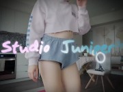 Preview 1 of Booty workout! Loose shorts pussy slip