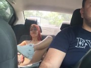 Preview 2 of I get horny playing with my ule penis while I'm in the uber on the way home