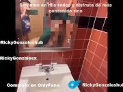Preview 5 of Fucking in the bathroom of his house with a new Peruvian girl