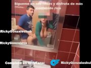 Preview 6 of Fucking in the bathroom of his house with a new Peruvian girl