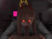 Preview 6 of The dream of denji realistic 3d blowjob from Power Animation + pov Chainsaw Man Anime Makima ?