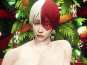Preview 6 of Hero's Christmas Threesome with Santa - Bakugo x Midoriya x Todoroki 3D Animation Parody