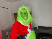 Preview 6 of Santa and The grinch runs a Train on Big Booty Black Milf