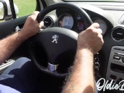 Preview 2 of My gay friend record my hairy forearms and big hands behind the wheel while i driving to a sex club